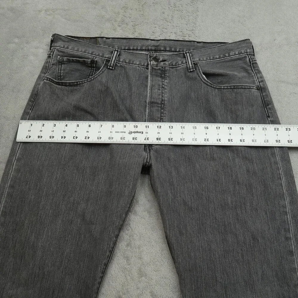 Levi's 501 Jeans Mens Size 38x34 Gray Original Fit Button Fly Straight Denim